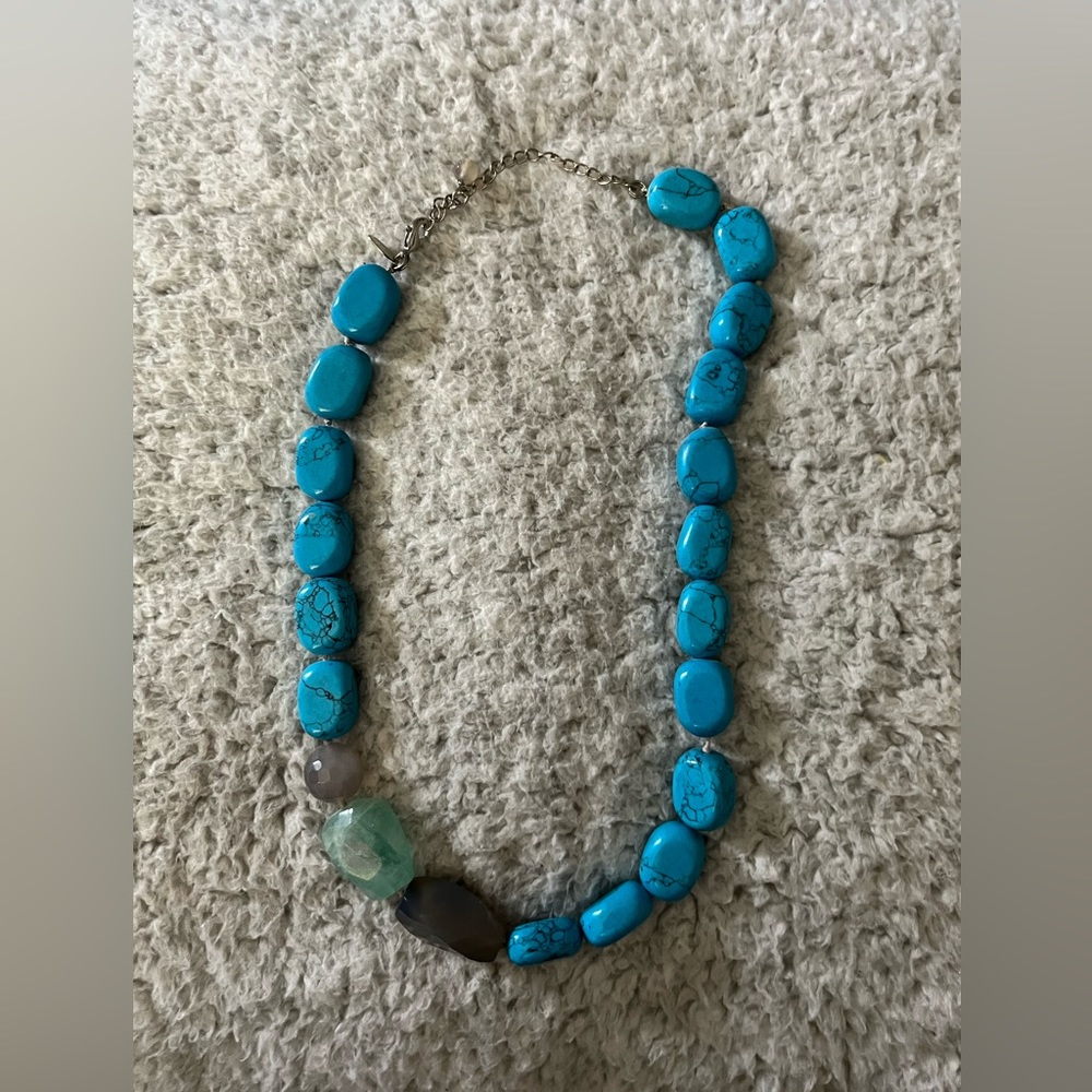 Lia Sophia Turquoise Statement Necklace!